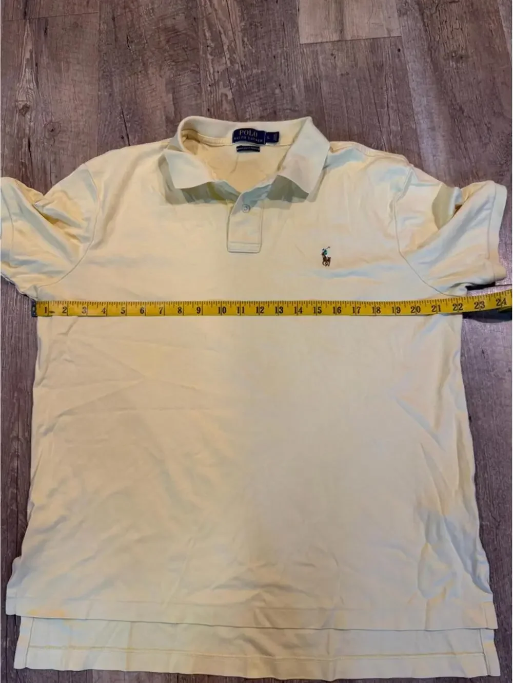 Polo Ralph Lauren Short-Sleeve Cotton Polo Shirt Butter Yellow Large